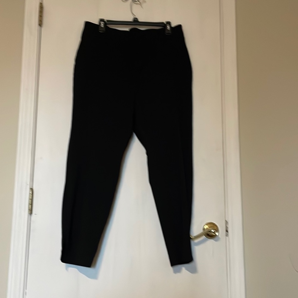 Size 2x black dress pants no button or zipper